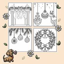 Libro para colorear de 22 páginas con temática de adornos navideños - Adecuado para principiantes con papel grueso, patrones simples, diseños navideños y festivos - Fácil arte, Fácil Navidad, Regalos de cumpleaños, Acción de Gracias, Libro para colorear para adultos, Ilustraciones alegres, Ilustraciones creativas