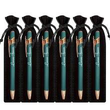 Customized Luxury Soft-Touch Ballpoint Pens With Black Pencil Cases - Personalized Writing Tools, Suitable Names And Company Websites, Perfect Gifts For Men, Anniversaries, Birthdays, And Graduation Season Presents,New Job, Office Supplies - Multicolor - View 42