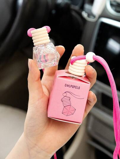 1PC 8ml Car Long Lasting Light Fragrance Pendant Car Air Freshener Hanging, Cute Car Air Diffuser, Long Lasting Car Home Air Freshener, Car Freshener For Women Men, Remove Odors Long Lasting Fragrance Valentine's Day Supplies Wedding Supplies