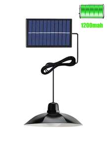 1PC Outdoor Solar Camping Lantern (Dual/Single Head Optional) - Wireless Detachable Solar Lamp, 3 Cool White Lighting Modes, 18650 Large-Capacity Battery, Sturdy Waterproof Plastic Shell, Rechargeable Solar Light For Car, Porch, Warehouse, Home, Festive Decor For Christmas, Halloween, Easter