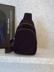 1 Stück Cord Hüfttasche, modisch und vielseitig mit doppellagiger Reißverschlusstasche, verstellbarer Schultergurt, geeignet für Teenager-Mädchen, weibliche Studenten, Erstsemester und Büroarbeiter, sehr geeignet für Büro, Uni, Arbeit, Geschäft, Pendeln, Outdoor, Reisen, Ausflüge, Einschulung College-Stil Hüfttasche