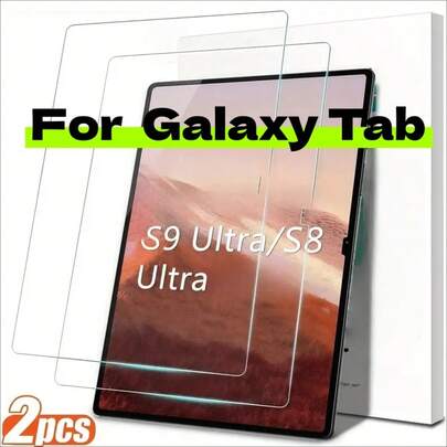 2pcs Of Tempered Glass Film Compatible With Samsung Galaxy Tab S9Galaxy Tab A7Galaxy Tab A8Galaxy Tab S6Galaxy Tab S10 UltraGalaxy Tab A9Galaxy
