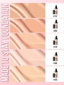 Misslyn 持久防水粉底液，均匀肤色，防水防晕染，质地柔滑，高遮瑕，滋养肌肤，Y2K风格妆容，适合派对、海滩、旅行、度假、露营、户外活动，玫瑰色调，时尚少女新年妆容，适合角色扮演、校园风、春节、情人节礼物，纯素，零残忍，冬季必备，生日、圣诞节礼物，派对必备，最佳色号