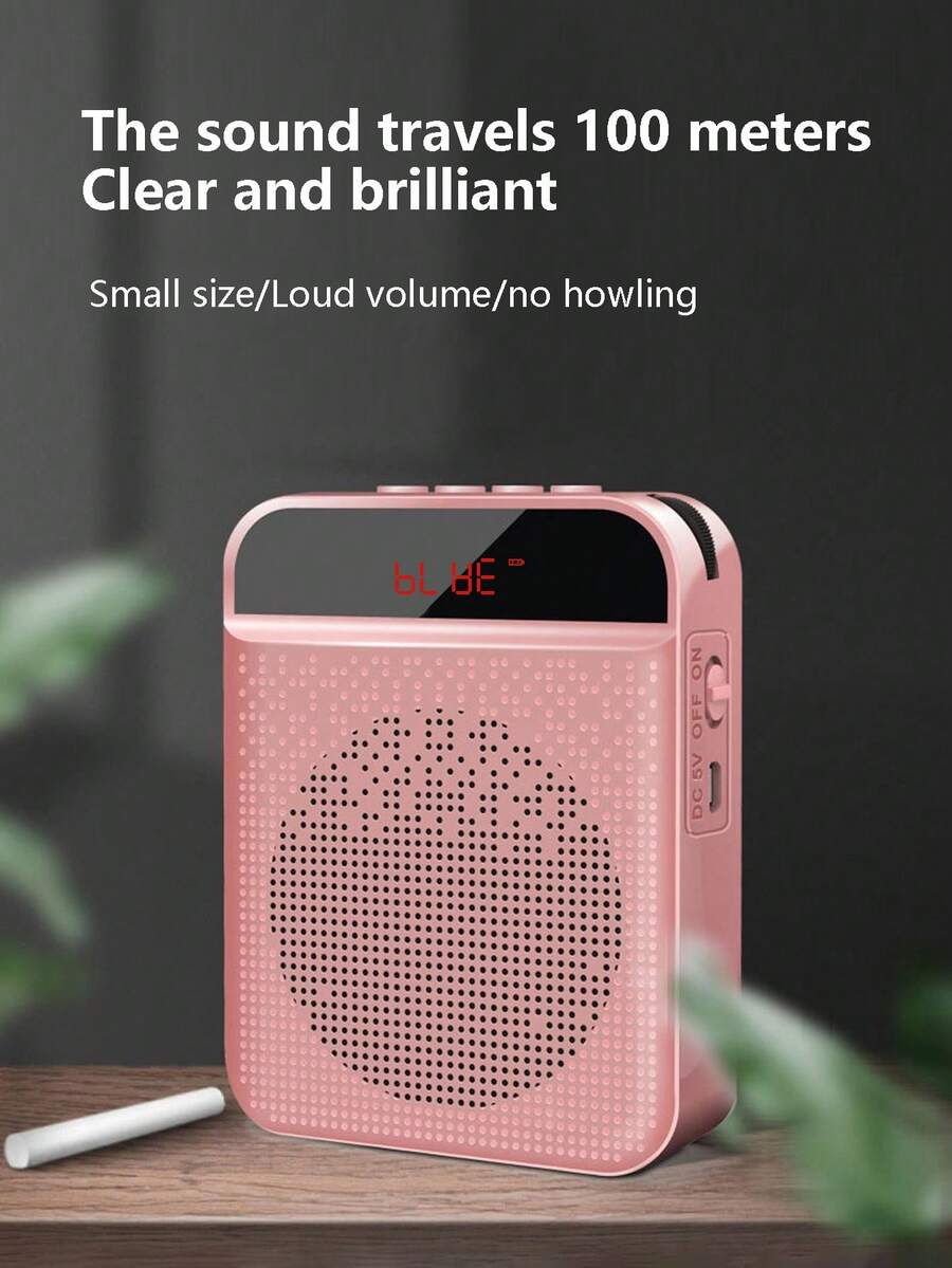 A Headworn Microphone Loudspeaker Voice Amplifier Recorder Mic Speaker Audio Mini Wired Microphone For Teachers Tour