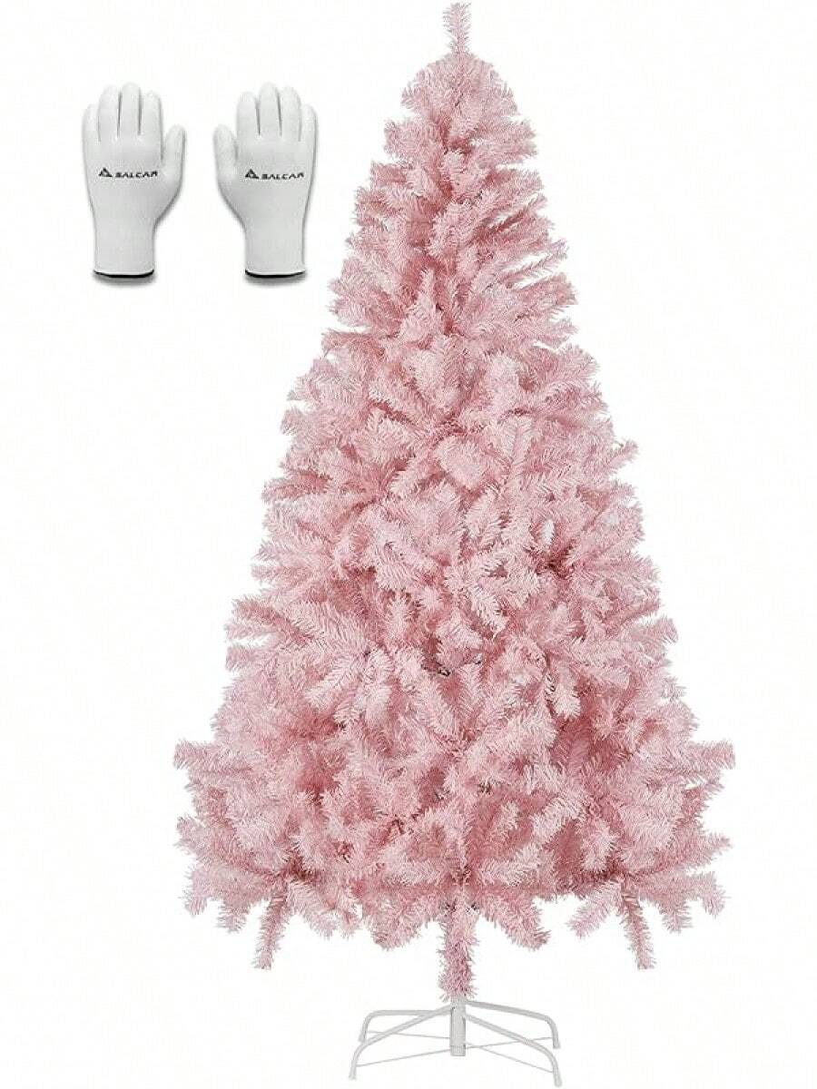 SALCAR Artificial Christmas Tree, 60 Cm - 270 Cm - Pink - View 1