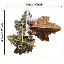 1 件时尚优雅的新款设计摇钱树胸针，方晶锆石点缀女士服装配饰翻领别针