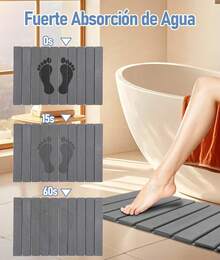 Gugxiom Tapete de baño de Piedra, Tapete De Piedra para El Baño, Tapete Baño Piedra, Súper Absorbente de Humedad, Secado rápido, Natural, fácil de Limpiar - 1 - Ver 4