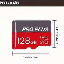 Micro High-Speed TF Card With SD Adapter - C10 U3 Class 10 Memory Card, 128GB/64GB/32GB/16GB/8GB, Compatible With Tablets, Smartphones, Laptops, Cameras & Car Audio Systems, Compact & Lightweight Design, Reliable Performance For Video Recording, Gaming, Multimedia Storage - Portable External Storage Solution, Micro Sd Memory Card, Micro Sd Card, Memory Card For Phone, Sd Card For Android Phone, Memory Card Micro Sd, Gb Micro Sd Card, Sd Card Micro, Micro Sd Card Bulk - 128GB - Xem 4