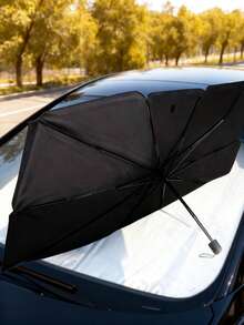 Sombrilla para Carro Protector Plegable para Auto Cubierta de Auto - Negro - Ver 2