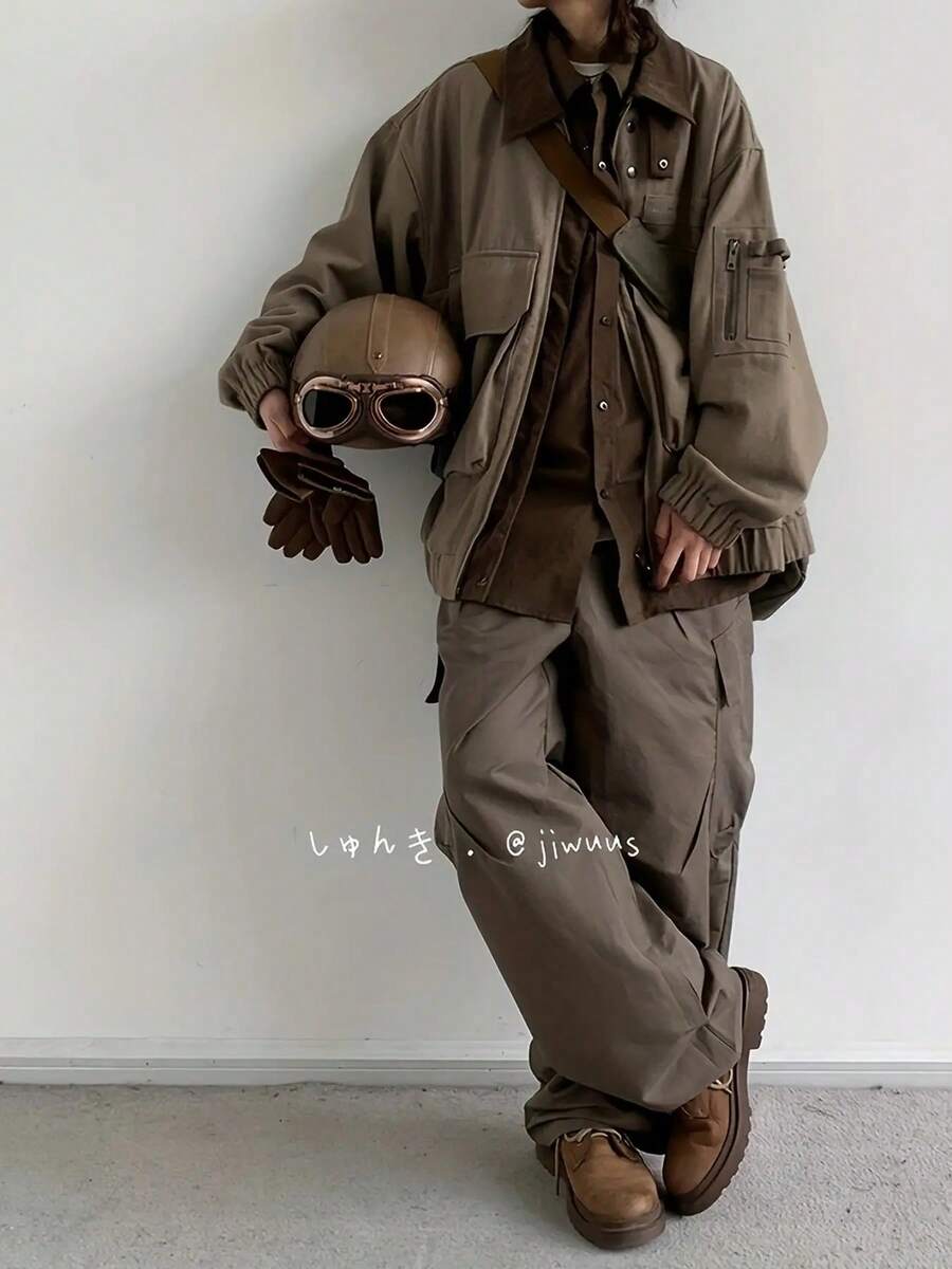 Men Jackets And Coats - Khaki - View 1