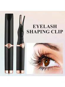 Arricciaciglia riscaldato, design a molletta 2 in 1 con 3 modalità di temperatura, arricciaciglia elettrico ricaricabile USB, controllo della temperatura costante per una curvatura naturale 24 ore, arricciaciglia impermeabile per il trucco quotidiano, preparazione per il matrimonio, eventi speciali, perfetto per principianti del trucco, professionisti impegnati, utenti di extension ciglie, regalo ideale per San Valentino, Natale, Festa della Mamma