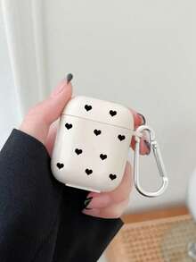 1 件全心形设计保护壳，兼容 1/2/3、Apple 无线蓝牙耳机、Pro 2、简约保护耳机壳（不含耳机） - 彩色 - 查看 4