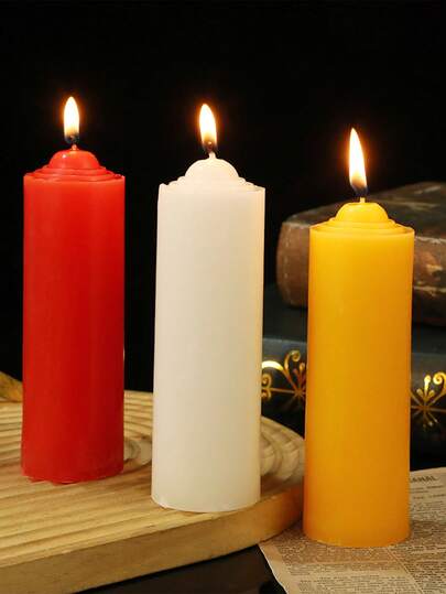 2 piezas de velas de pilar clásicas, velas cuadradas blanco marfil sin humo románticas para boda, hotel, iglesia, oración, confesión, boda romántica, decoración de habitación, regalos, iluminación de emergencia, ideal para bodas, decoración, spa y eventos