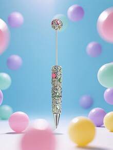 1/3/5/10pcs Multi-Color Luxury Full Crystal Ballpoint Pen With Smooth Black Ink, Creative DIY Jewelry Pen For School, Office, Study, Gift - Bead Pen - View 5