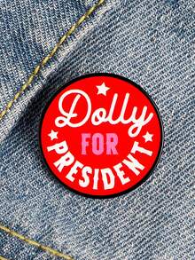 1 pieza Muñeca de alfileres impresa Broche lindo para camisa, solapa, bolso de maestro, mochilas, insignia, regalo de dibujos animados Broches para mujeres