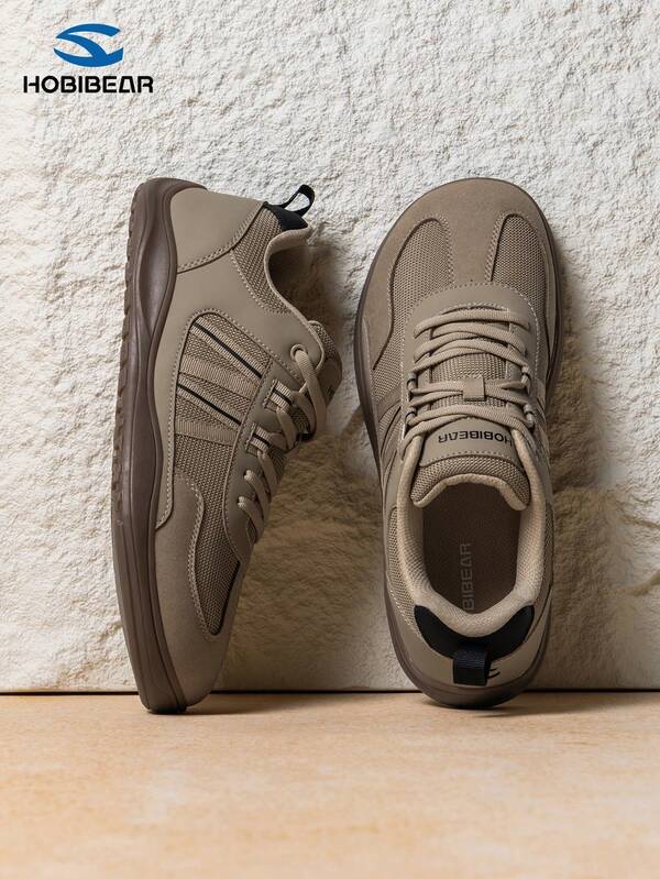 HOBIBEAR Zapatos de senderismo para hombres, zapatillas deportivas ligeras y de suela blanda con diseño minimalista, transpirables y cómodos para viajes al aire libre