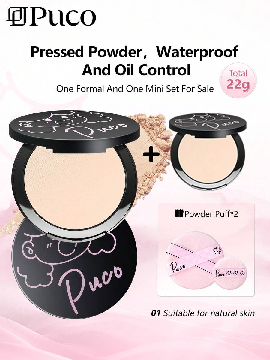 PUCO 粉饼，防水控油，日常使用 - 01 Natural - 查看 1