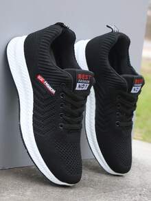 נעלי ספורט נושמות לגברים, נעלי ספורט קז'ואל קלות משקל נגד החלקה, רב-תכליתיות, הגעה חדשה לשנת 2025, רשת עמידה בפני ריחות, מתאימות לג'ינס ולבגדי ספורט - 216 שחור - ראה 9