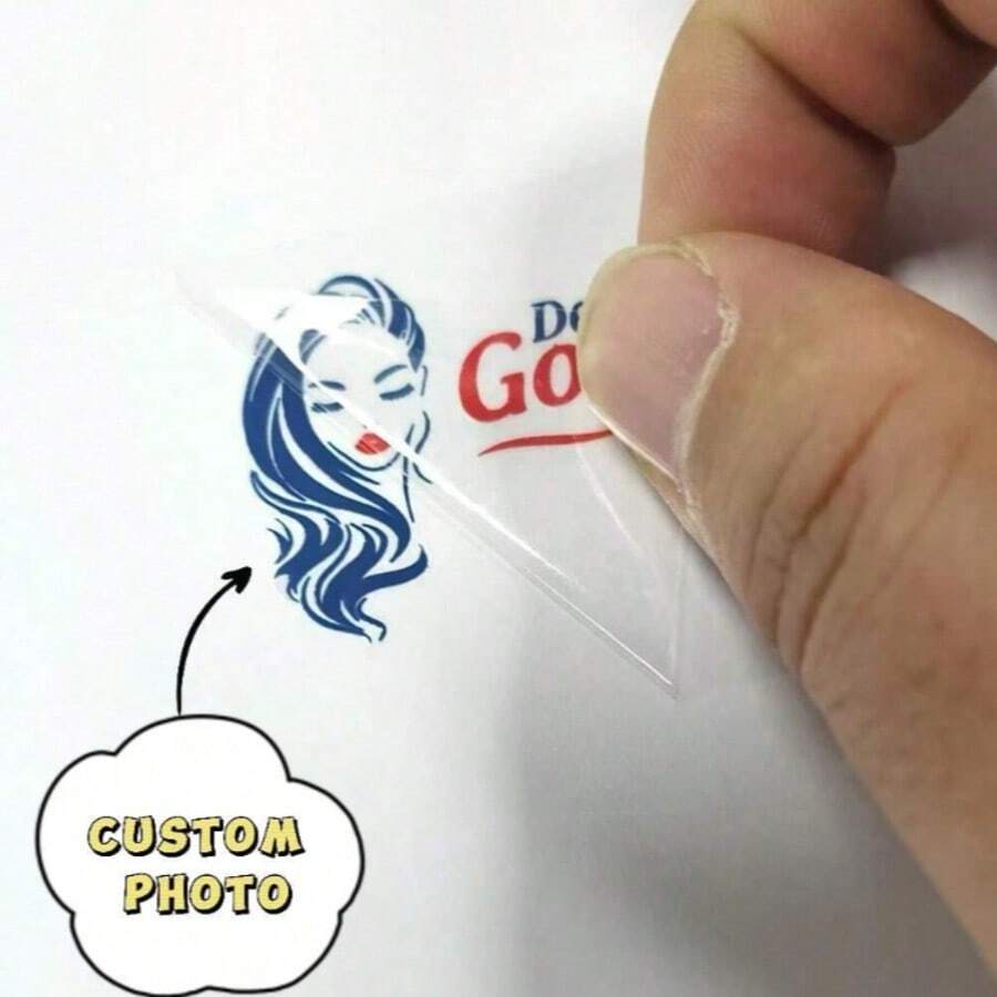 Customized UV Crystal Transfer Stickers, Customized Logo Stickers, Various Sizes And Colors, Used For Glassware, Furniture, DIY Crafts, High-Quality Transparent Labels, Gift Packaging Stickers, Suitable For Smooth Surfaces.,Kitchen Essentials, Teacher Gift - Multicolor - View 1