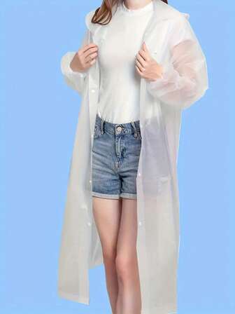 成人雨衣一件装，防风EVA全身雨衣，便携旅行、户外骑行、徒步，轻便成人女式雨衣