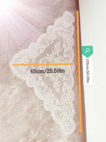 128cm*65cm/1pc Handmade DIY Lace Trim, Pale Pink Color, Suitable For Clothing, Headwear, Sofa, Lampshade, Tablecloth And Other Decorations