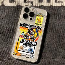 Funda de teléfono personalizada estilo pixel  WAR GREYMON Agumons compatible con Apple  17 Air 16 16e 15 14 13 12 Mini 11 Pro Max X XR XSMAX 8 7 e Plus, funda transparente suave ultrafina, nuevo modelo - Mezcla de colores - Ver 7