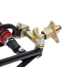 Front Suspension Swingarm Assembly, Iron DIY Parts For Buggy ATV Go Kart Bike, Black+Red Spray Molding Direct Replacement, W/ Installation Accessories - Black,Red - View 8
