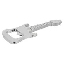 Abrebotellas de Metal con Forma de Guitarra para Cerveza, Soda como de - Plata - Ver 2