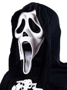 1 件 Funny World 成人尖叫派对服装面具，恐怖化妆舞会节日派对角色扮演鬼屋头饰。 - 彩色 - 查看 1