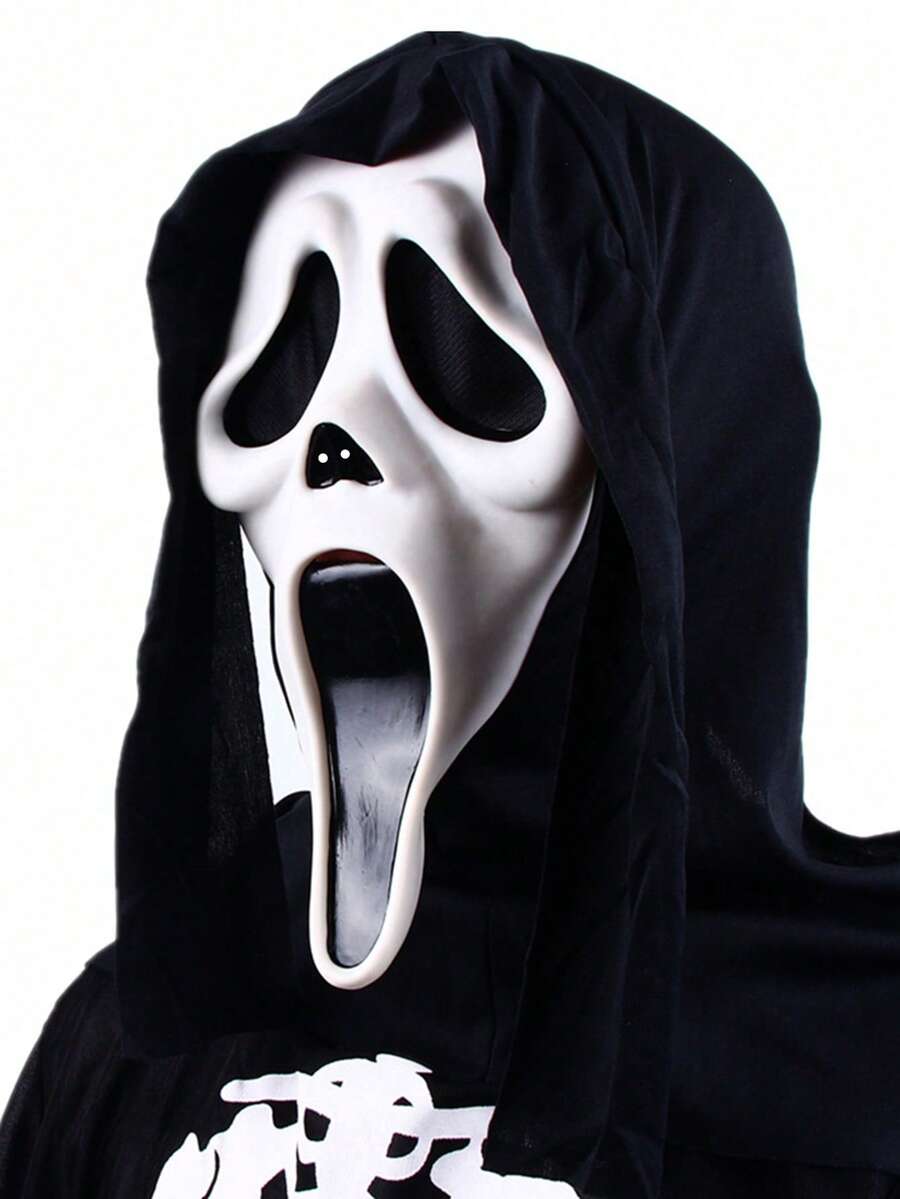 1 件 Funny World 成人尖叫派对服装面具，恐怖化妆舞会节日派对角色扮演鬼屋头饰。 - 彩色 - 查看 1