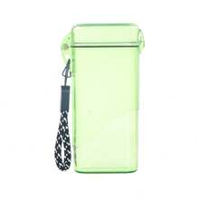 1pc Compact 3-In-1 Transparent Sealed Waterproof Cigarette Case, Portable Smoking Accessories Storage Box For Men & Women, Suitable For Outdoor Sports, Vape Charm, Gifts