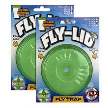 Fly Lid - Turn Almost Any Cup Into A Fly Trap. Indoor And Outdoor Use - 3 Lids Per Pack 6 Lids Total. Great For Fruit Flies And House Flies! - 綠色 - 查看 2
