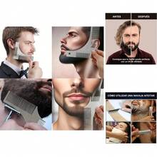 Kit de Cuidado de Barba de 16 Piezas para Hombres - Incluye Navaja, Cepillo, Tijeras y Peines - Metal, Ideal como Regalo - Multicolor - Ver 2