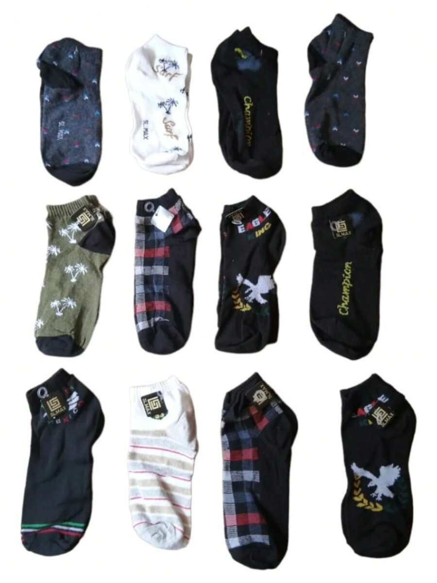 Comfortable Tin Socks, For Men, 6-Pair Pack - Multicolor - View 1