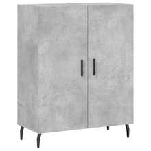 Highboard Betongrau 69, 5x34x180 cm Holzwerkstoff