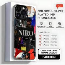Funda de teléfono N-NIRO O-OX7 para 17, 16, 15, 14, 13, 12, 11, Pro, MAX, plus, cubierta negra mate a prueba de golpes - z7 - Ver 2