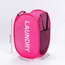 1pc Foldable Household Dirty Clothes Storage Basket, Large Capacity Laundry Hamper For Bathroom, Washroom Dirty Clothes Collection