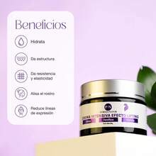 Crema Facial Lifting Hidratante con Ácido Hialurónico, Colágeno y Elastina - Para Adultos, Todas las Tipos de Piel, 50 Gramos - Multicolor - Ver 3