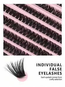 200PCS 80D Eyelash Extension Kit – DIY Individual Lash Clusters (D Curl, 0.31–0.63inch), False Lashes Kit For Natural Look, Fluffy & Full Volume, Lash Bond & Seal, Tweezers & Lash Brush, Perfect For Daily Wear, Party, Wedding, Halloween, Thanksgiving, Christmas & New Year's, Lash Clusters, Eyelash Clusters, Individual Eyelashes, Lashes, Fake Lashes, Beauty & Health, Personal Care, Festive Glam Beauty - D - 查看 4