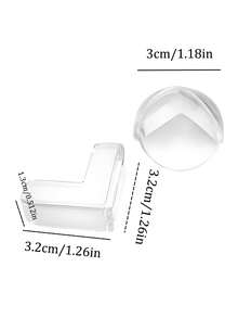 10 قطع واقيات للزوايا، خيارين للاختيار من بينهما (على شكل حرف L/مستدير)، واقي وحشو للسلامة، تستخدم لتغطية أثاث وحواف الطاولة الحادة، شفافة، مزودة بشريط لاصق مسبق، التصاق قوي للمنتج، لا تسقط بسهولة. بعد الإزالة، لن يتبقى أي آثار لاصقة ولن يتلف الأثاث. سهلة التركيب