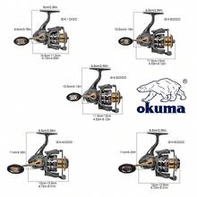 Okuma 旋转渔轮 18KG 阻力 13+1 滚珠轴承 海钓纺车轮 金属线杯 子鱼线轮