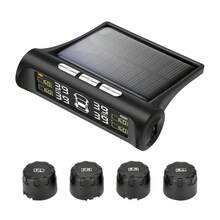 RV Tire Pressure Monitoring System -TPMS Tire Pressure Monitor With 6 Sensors,M12-3 TPMS Solar Charge & USB Color LCD Display, 0-9.9BAR/144PSI Range, 6 Alarm Modes For RV/Trailer/Truck - Model 1 - View 1