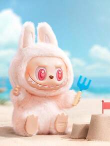 1 PC 100% Authentic POP MART LABUBU Have A Seat Series Doll Blind Box Pendant Collectible Toys Ideal Christmas Halloween Birthday Gifts - Apricot - View 3