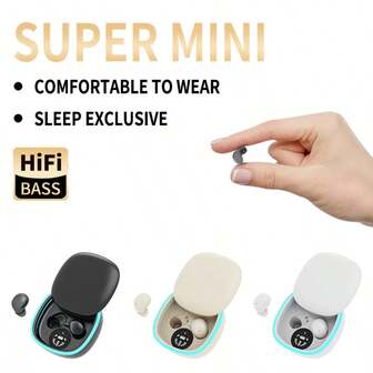 隐形长待机无线耳机，迷你运动无线耳机，隐形入耳式双耳机无线耳机，高清通话带麦克风，男女通用