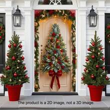 1pc Christmas Multi-Functional Christmas Pine Tree Holiday Wreath - Brightly Colored Pine Tree Wreath Suitable For Christmas, Halloween And Other Holidays - Easy To Hang, Power Off, Perfect For Parties And Celebrations, Especially Christmas, Thanksgiving And New Year