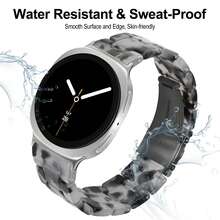 Harz Armband für Samsung Galaxy Watch 8, Galaxy Watch 8 Classic 46mm Ersatzarmband, passt auch für Galaxy Watch 8 40mm und 44mm, mit Edelstahl Schnalle - Galaxy Uhr 8/8 Classic - Übersicht 3