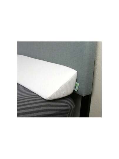 King Size Headboard Gap Filler (White). Long Bed Wedge Pillow For Covering Cracks Between Bed & Headboard Or Wall With Pillow Support (76x8x6 Inch),24273050