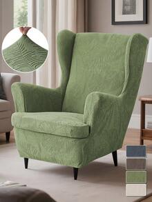 1 Set Wing Chair Cover, Stretch Jacquard Wing Back Chair Slipcover, Removable Armchair Sofa Cover, Furniture Protector - Multicolor - View 13