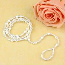 1set Beautiful Ankle Ankle Chains And Toe Rings, Simple Beach Ankle Chains, Fashionable Women's Accessories - 1 set - 查看 2