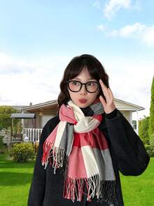 New Classic High-End Fashionable Double-Sided Cashmere Warm Scarf, Versatile For Couples, Teachers, Students, Birthday Gifts, Warm Long Thick Neck Warmer, Japanese/Korean Style Boyfriend Gift